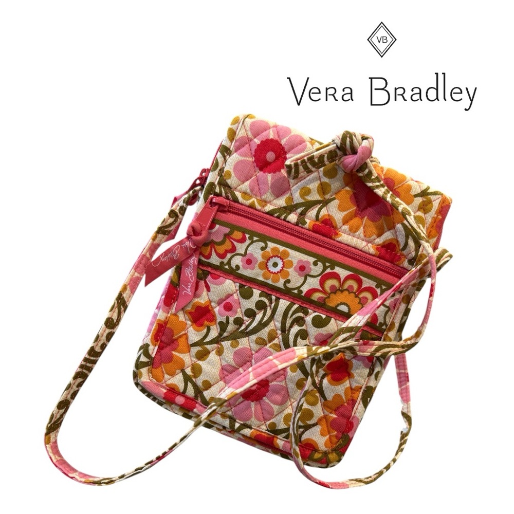 Vera Bradley Turtle Floral Print Hipster Corssbody‎ Bag